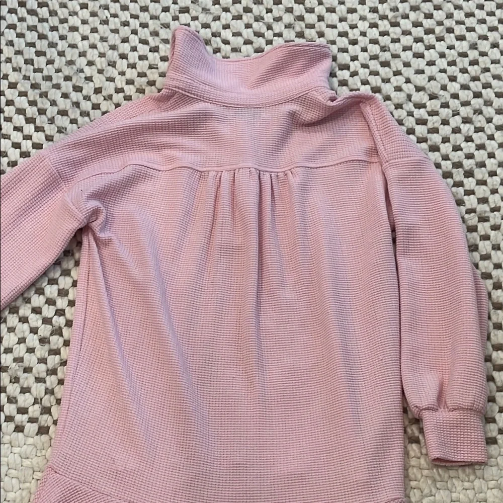 Pink Collared Long Sleeve Dress - Picture 5 of 7